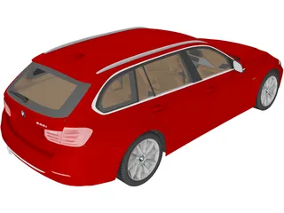 BMW 3-Series Touring F31 (2013) 3D Model