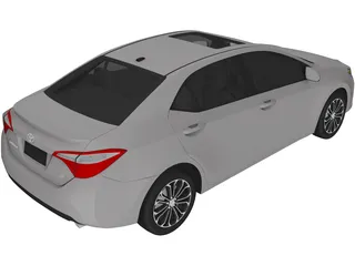 Toyota Corolla S (2014) 3D Model