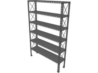 Metal Shelf 3D Model