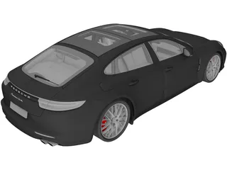 Porsche Panamera Turbo (2017) 3D Model