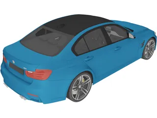 BMW M3 F30 Sedan (2015) 3D Model