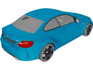 BMW M2 (2017) 3D Model