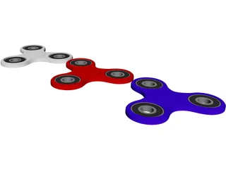 Fidget Hand Spinner 3D Model