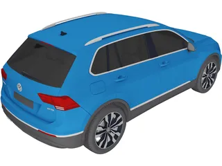 Volkswagen Tiguan 2.0 TDi (2017) 3D Model