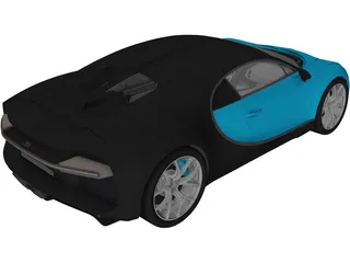 Bugatti Chiron (2017) 3D Model