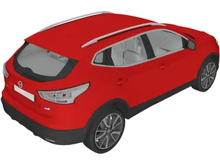 Nissan Qashqai (2014) 3D Model