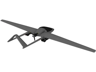 Bayraktar TB2 Tactical UAV 3D Model