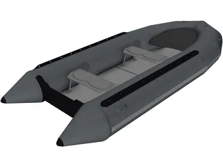 Inflatable Boat 3D Model