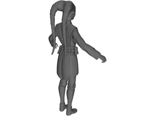 Jedi Twilek Padawan 3D Model