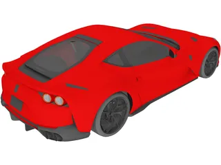 Ferrari 812 Superfast (2015) 3D Model