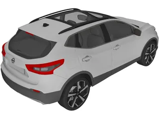 Nissan Qashqai (2017) 3D Model