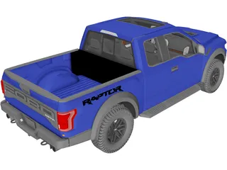 Ford F-150 Raptor (2017) 3D Model