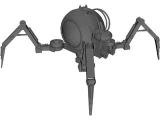 Mechanical Spider Robot 3D Model