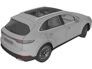 Porsche Cayenne S (2018) 3D Model