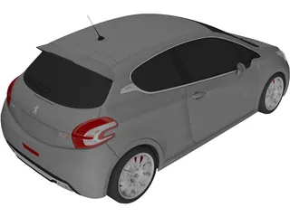 Peugeot 208 GTI 3D Model