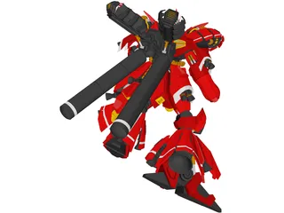 Sazabi Gundam 3D Model