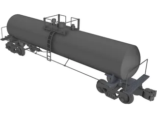 Tank Car 3D Model