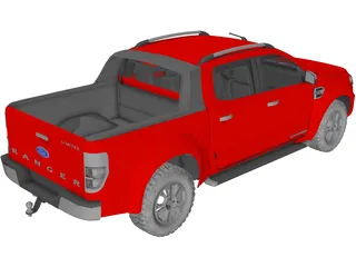 Ford Ranger Pickup (2015) 3D Model