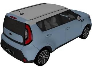 Kia Soul (2014) 3D Model