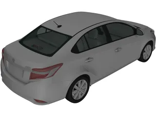 Toyota Yaris Sedan (2015) 3D Model