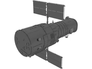 Hubble Space Telescope 3D Model