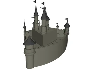 Grand Castle 3D Model