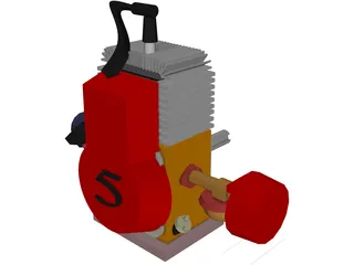 Engine 5HP 3D Model