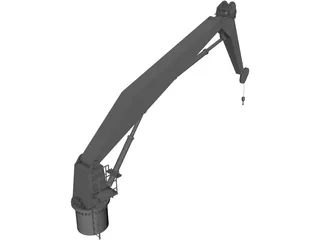 Deck Crane 3D Model