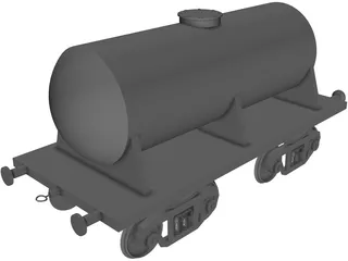 Tank Car 3D Model