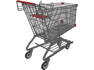 Shopping Cart 3D Model