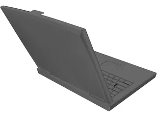 Dell Laptop Computer 3D Model