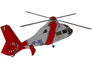 Eurocopter AS-365N Dauphin 2 3D Model