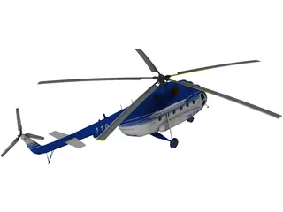 Mil Mi-17 Romanian Police 3D Model