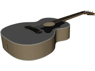 Guitar Acoustic Folk 3D Model