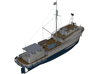 Fishing Ship 3D Model