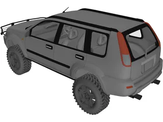 Nissan X-Trail 4x4 [Tuned] 3D Model