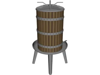 Grape Press 3D Model