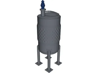 Wine Fermenter 3D Model