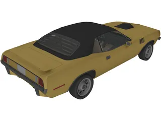 Plymouth Barracuda (1970) 3D Model