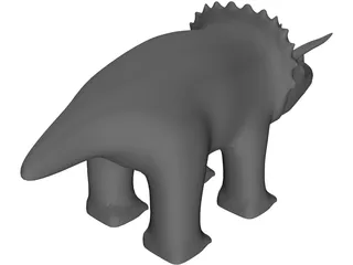 Triceratops Toy 3D Model