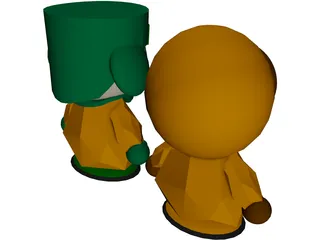 South Park Characters 3D Model