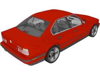 BMW 535i E34 (1990) 3D Model