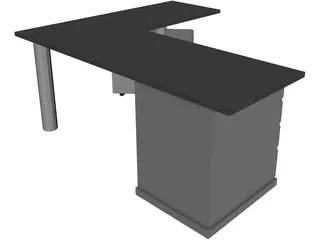 Work Desk 3D Model