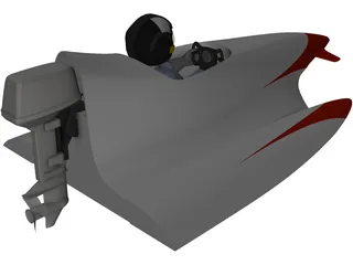 Mini Hydroplane 3D Model
