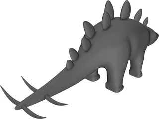 Stegosaurus Toy 3D Model