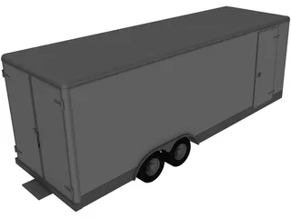 Trailer 22inch Wells Cargo 3D Model