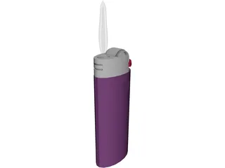 Bic Lighter 3D Model