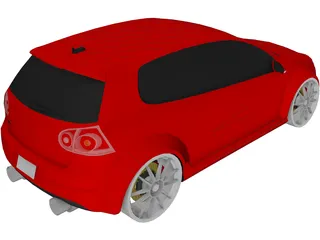 Volkswagen Golf 5 GTI 3D Model