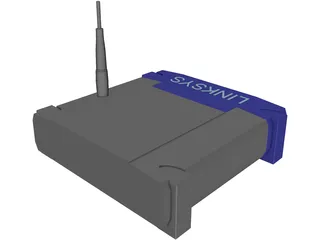 Linksys WRT54G 3D Model