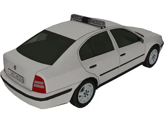 Skoda Octavia Police (1999) 3D Model